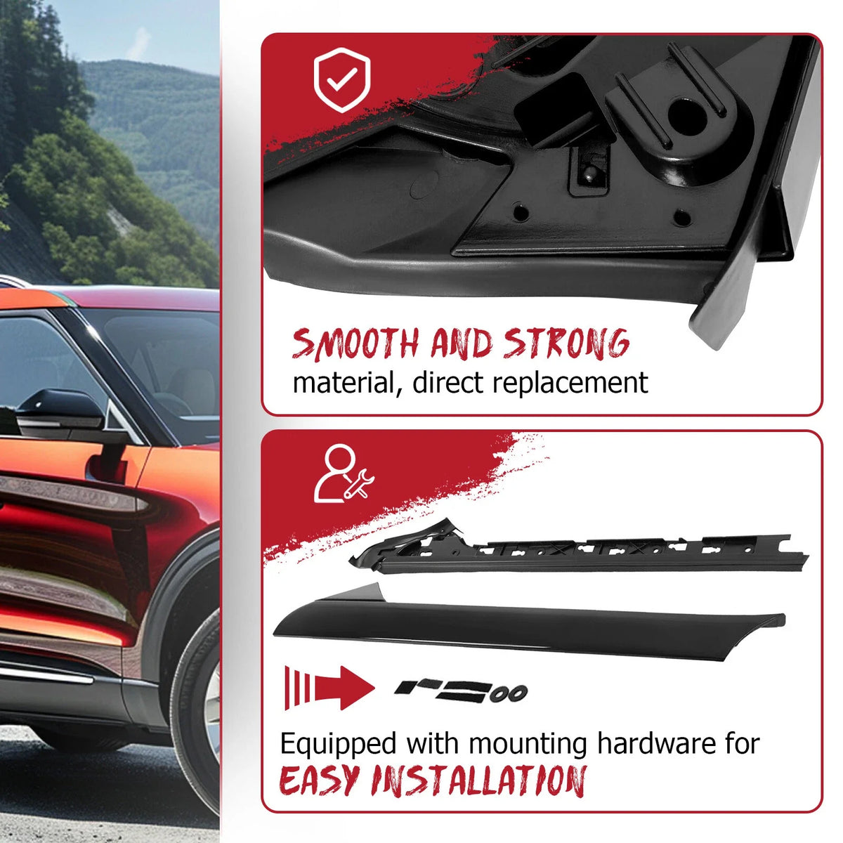 Right Windshield Trim A-Pillar for Ford Explorer (2011 to 2019)