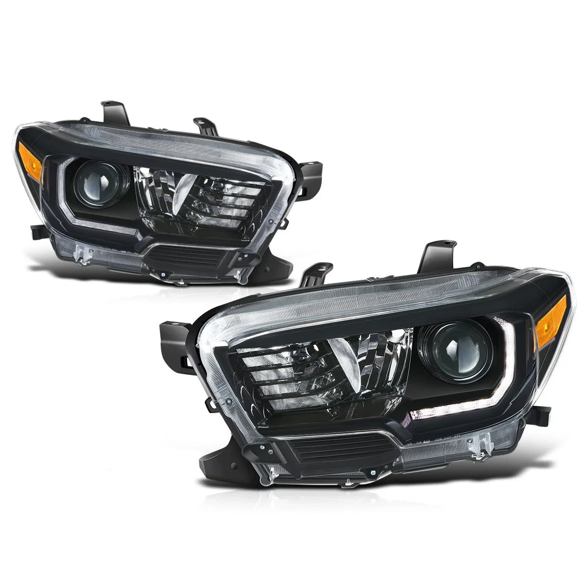 LED Projector Headlights for Toyota Tacoma (2016–2023) - Black Housing