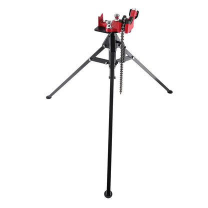 Folding Tripod Pipe Vise Stand for Various Applications (1/8"-5" Capacity)