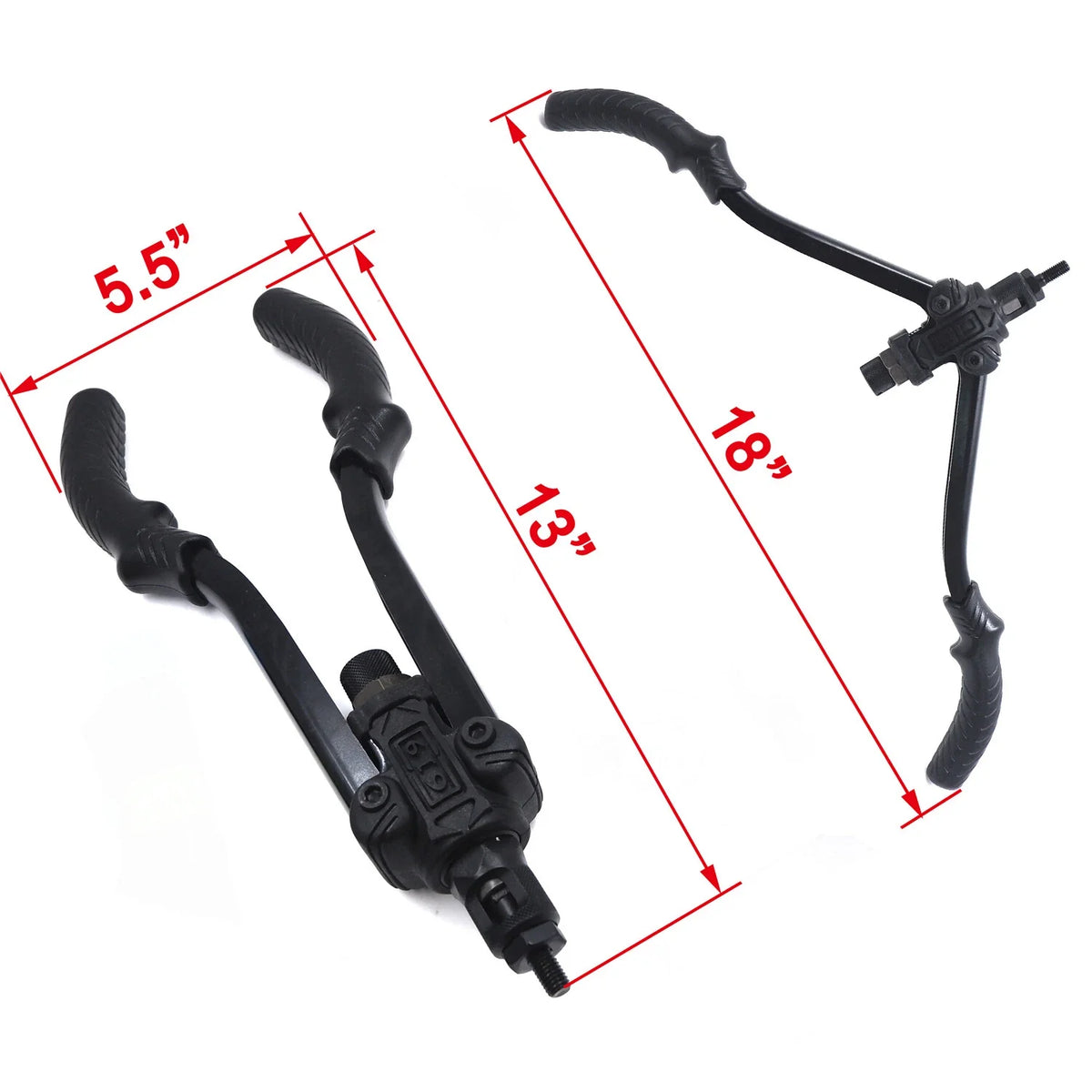 Hand Nut Riveter Kit (Thrust Type) - 330mm, 60pcs