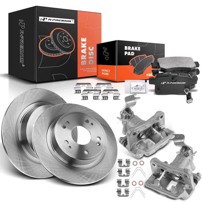8x Rear Disc Brake Rotors & Pads for Honda Accord Acura TSX (2003–2012)