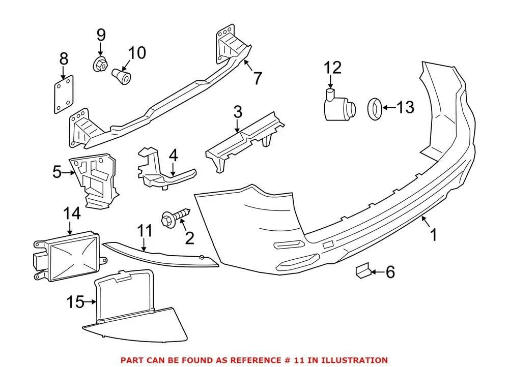 Reflector Panel for BMW (63147847592)