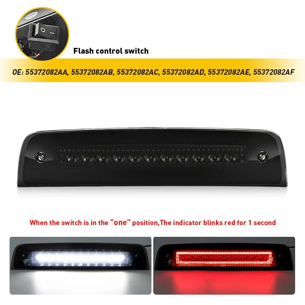 3rd Brake Light with Strobe LED for Dodge Ram 1500 2500 3500 2009-2018