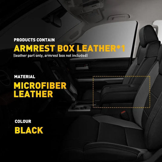 Center Console Lid Armrest Leather Cover Trim for Toyota Tundra (2014–2021)