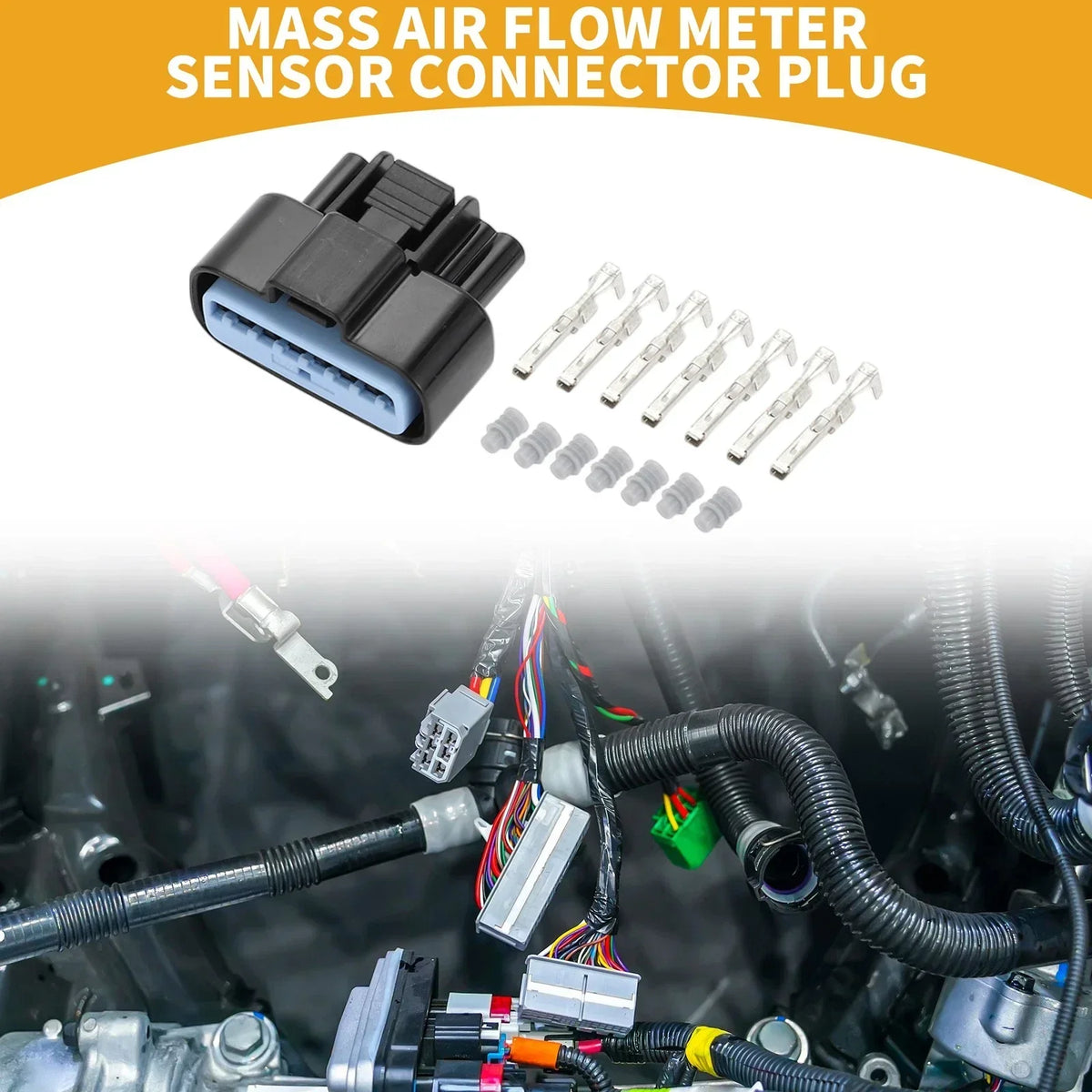 7 Pin Connector Plug for Dodge Mass Air Flow Meter Sensor (No MD336501)