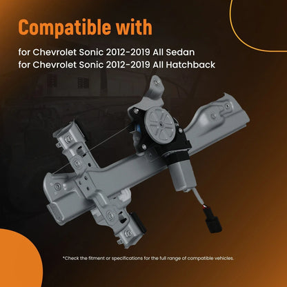 Front Window Regulator Assembly w/ Motor for 2012-2019 Chevrolet Sonic