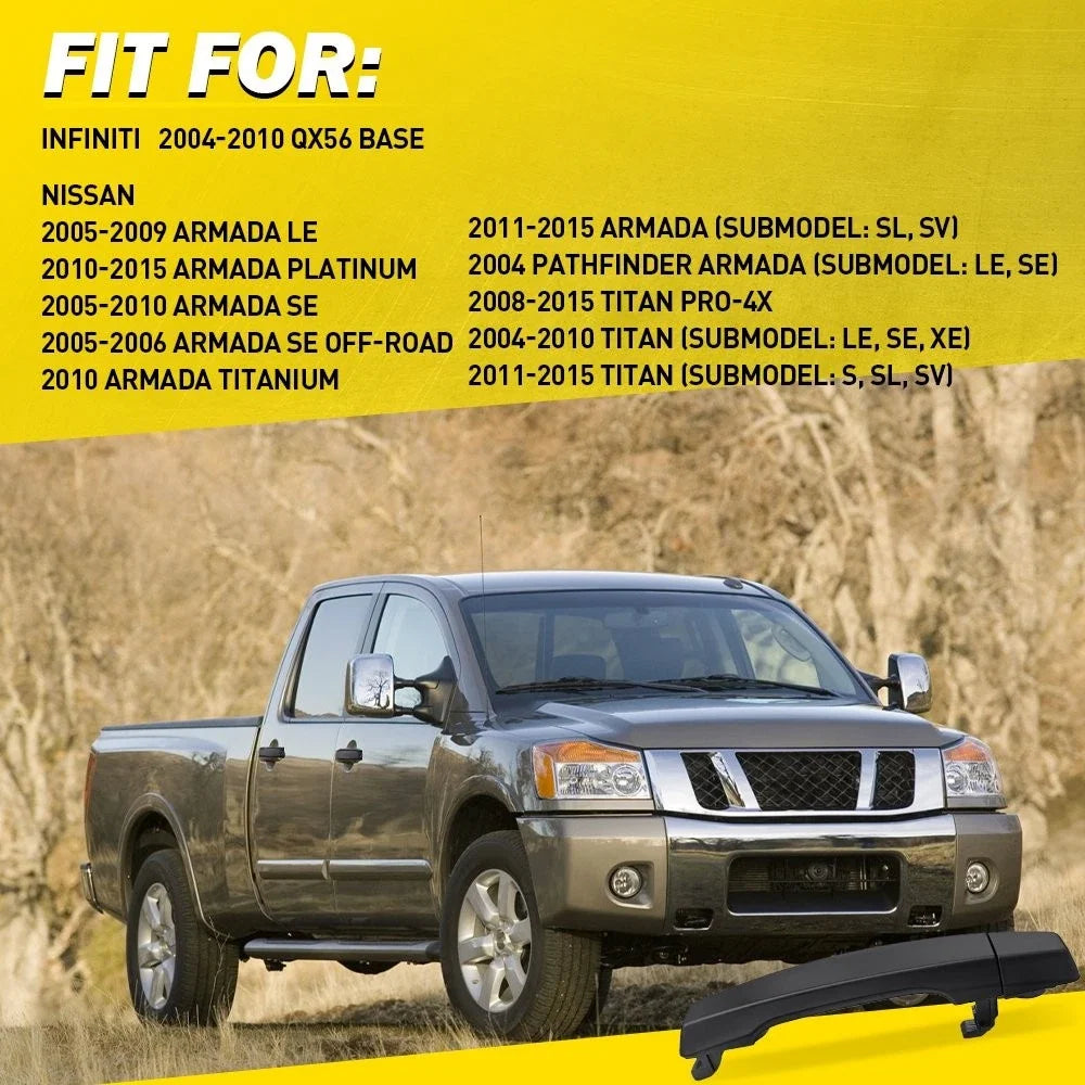 Front Right Outer Door Handle for Nissan Titan/Armada (2004–2015)