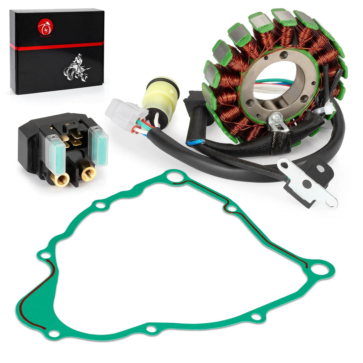 Stator & Starter Relay Solenoid for Bear Tracker 250 (2000-2007)
