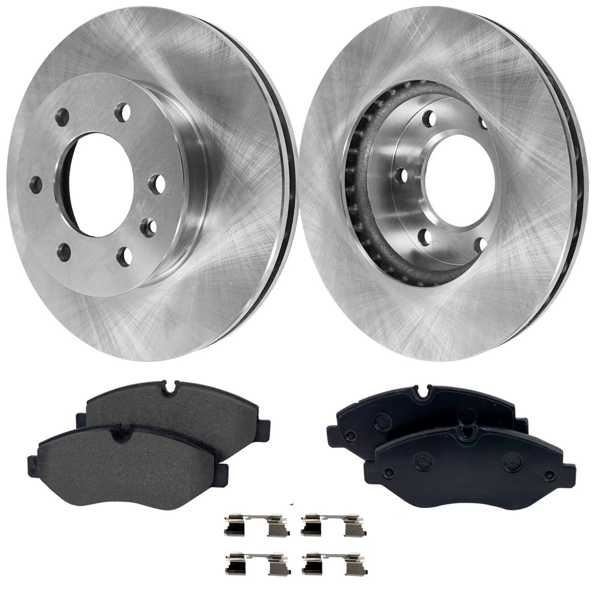 Front Brake Disc Rotors and Pads Kit for Dodge Sprinter 2500 (2007–2009)
