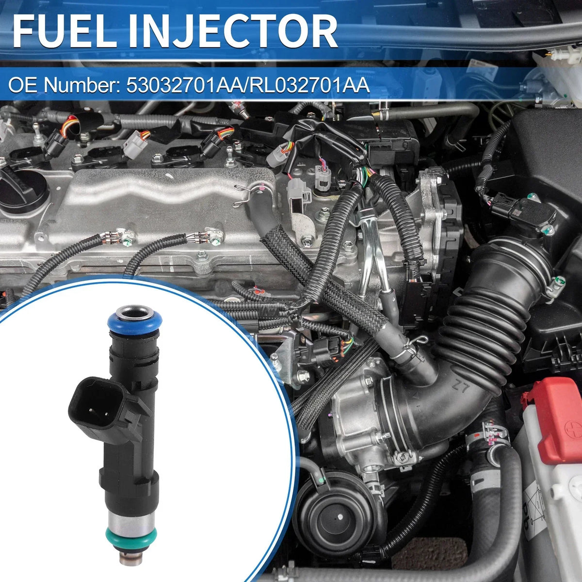 Fuel Injector for 2004-2009 Dodge Durango 3.7 - Single Nozzle