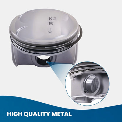 Engine Piston & Rings Kit 4X for KIA Hyundai Elantra 2.0L 2017-2018