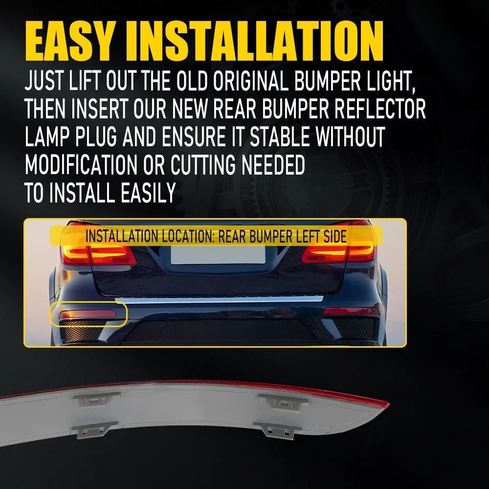 Rear Left Bumper Reflector for GL Class Mercedes Benz (2007–2012)