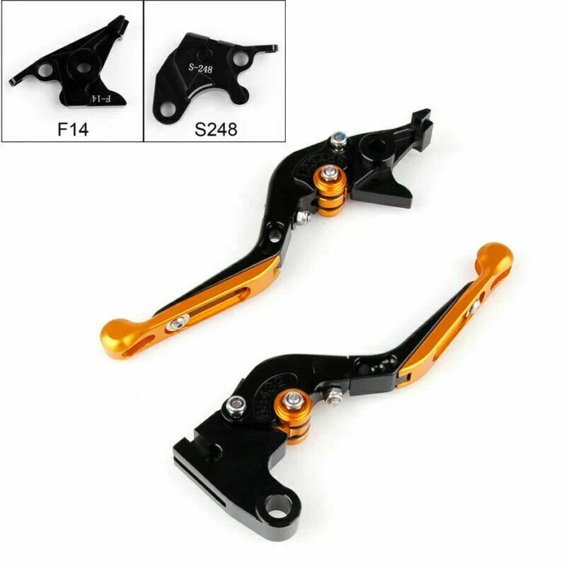 Brake and Clutch Levers Adjustable Folding for Suzuki GSXR GSR SFV (T9)