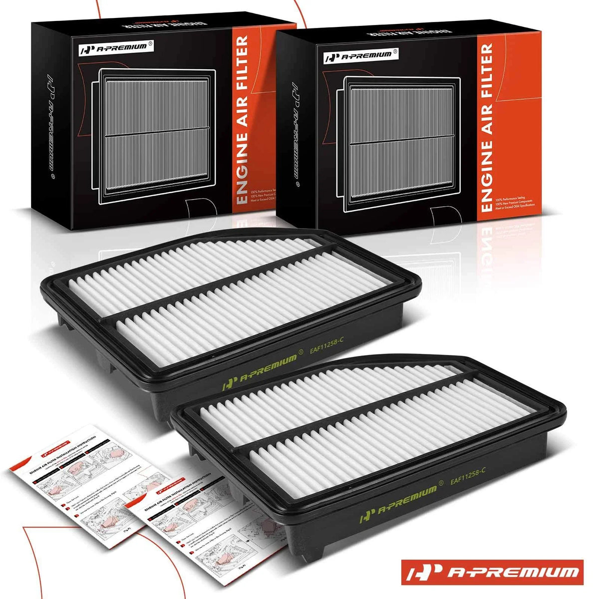 2X Engine Air Filter for Honda CR-V (2012–2014)