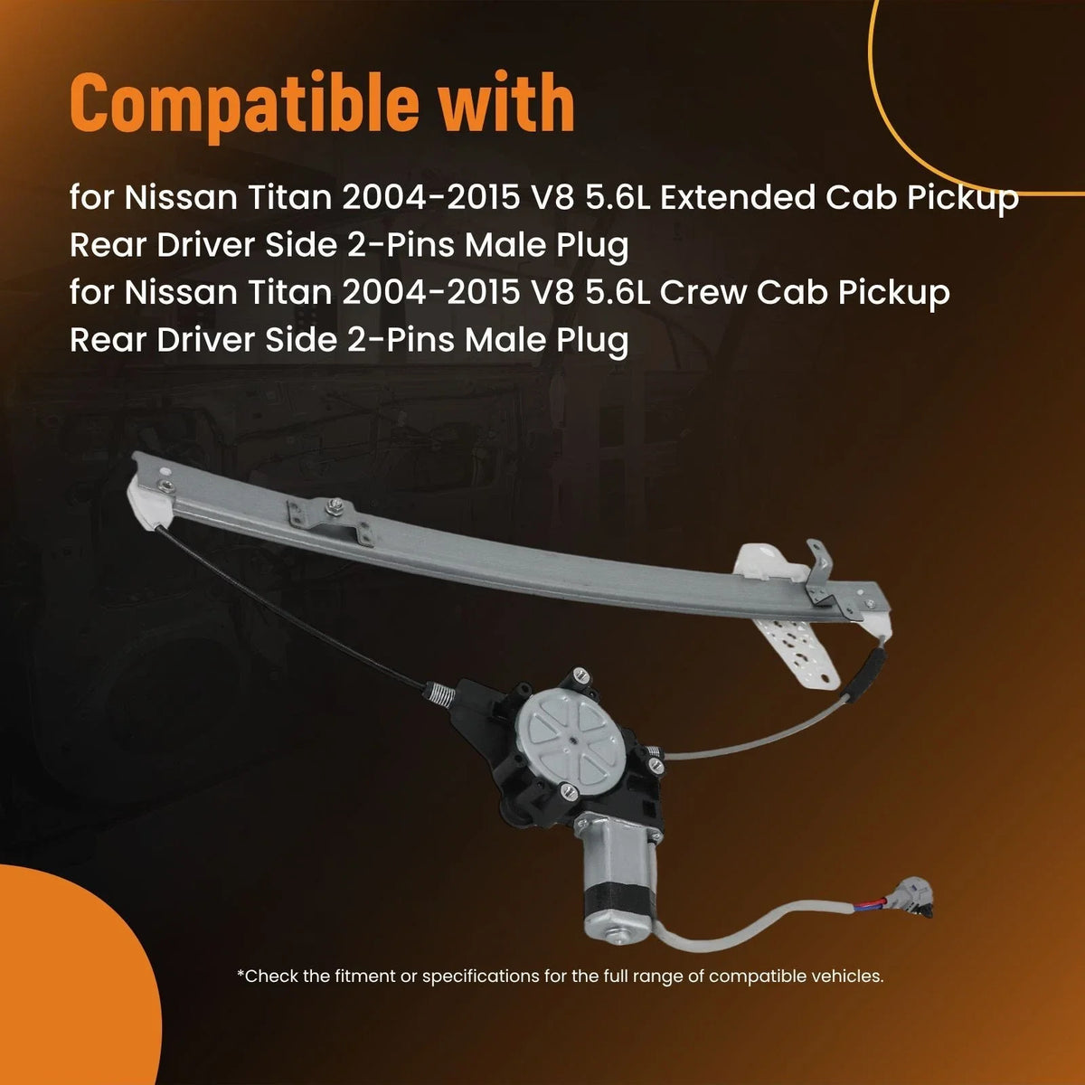 Power Window Regulator for Nissan Titan/Armada Rear Left (2004-2015)