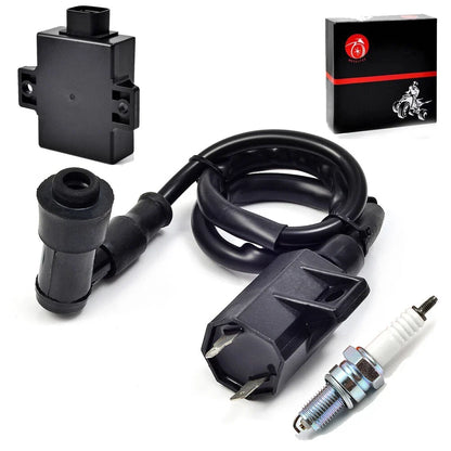 Ignition Coil Spark Plug CDI Kit for Kawasaki 1996-2002 KLF220