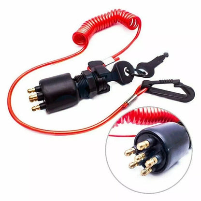 Ignition Switch & Lanyard for OMC Johnson Evinrude 1996-Present 5005801