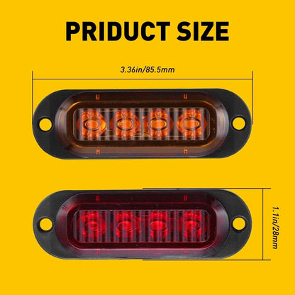 16PCS Side Marker LED Lights for Boat, Van, Truck, RV Trailer