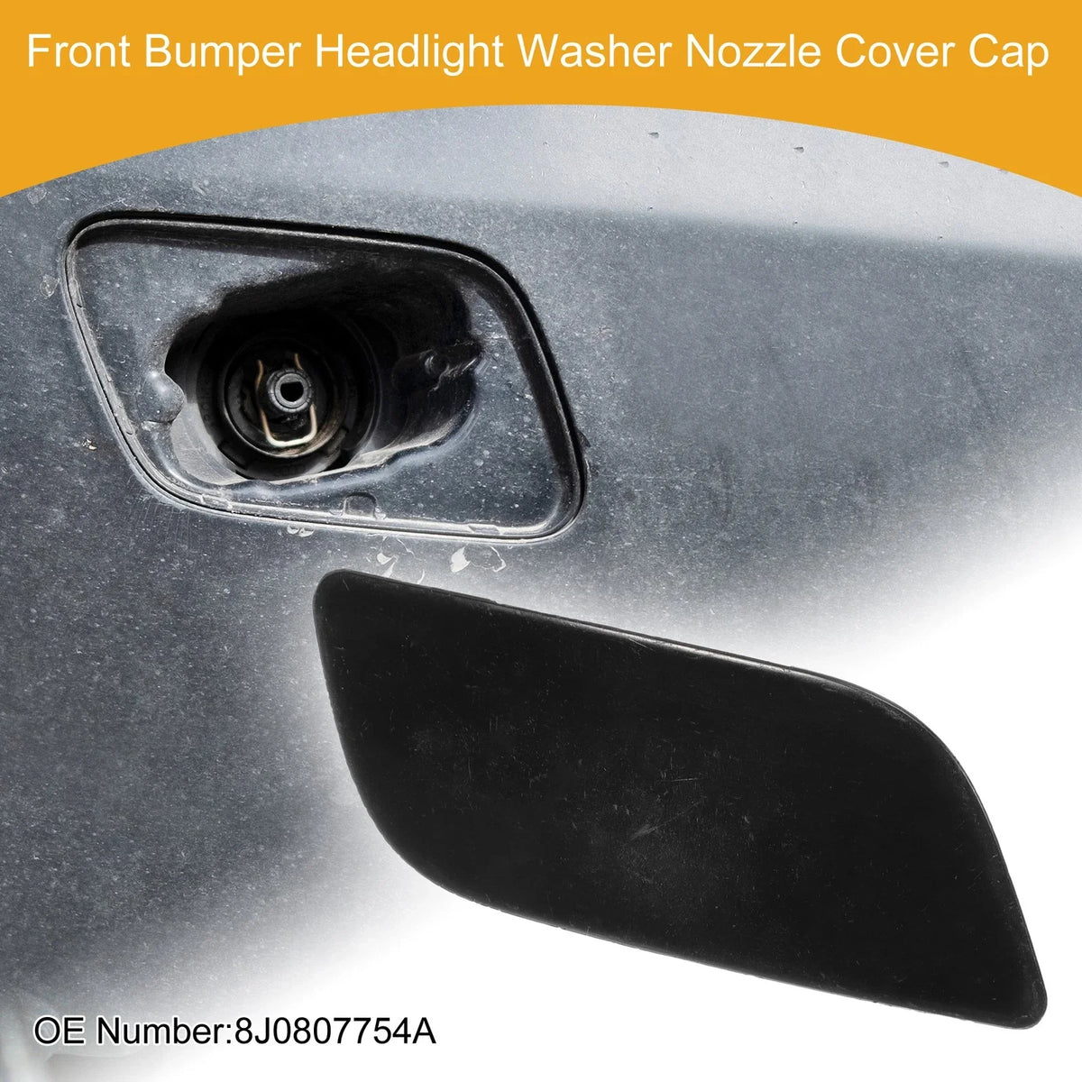 Front Right Washer Nozzle Cover Cap for Audi TT (2009–2015) 1 Pcs