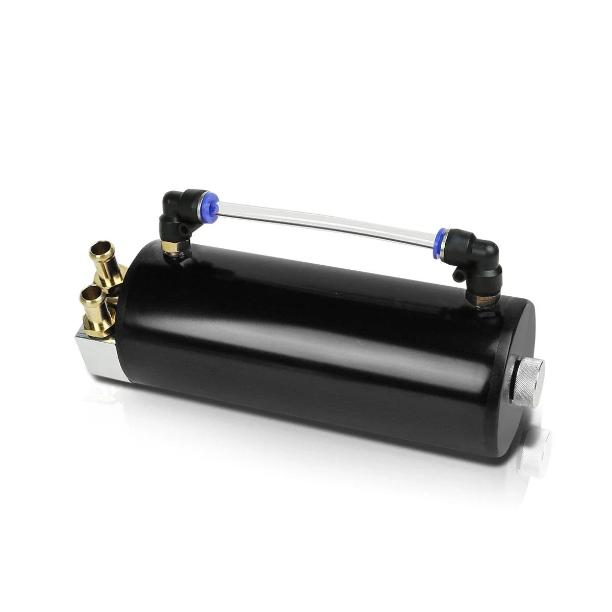 Aluminum Oil Catch Reservoir Tank for Racing Engine (with Hose & Indicator)