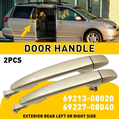 2X Gold Sliding Door Handles for 2004-2010 Toyota Sienna Exterior