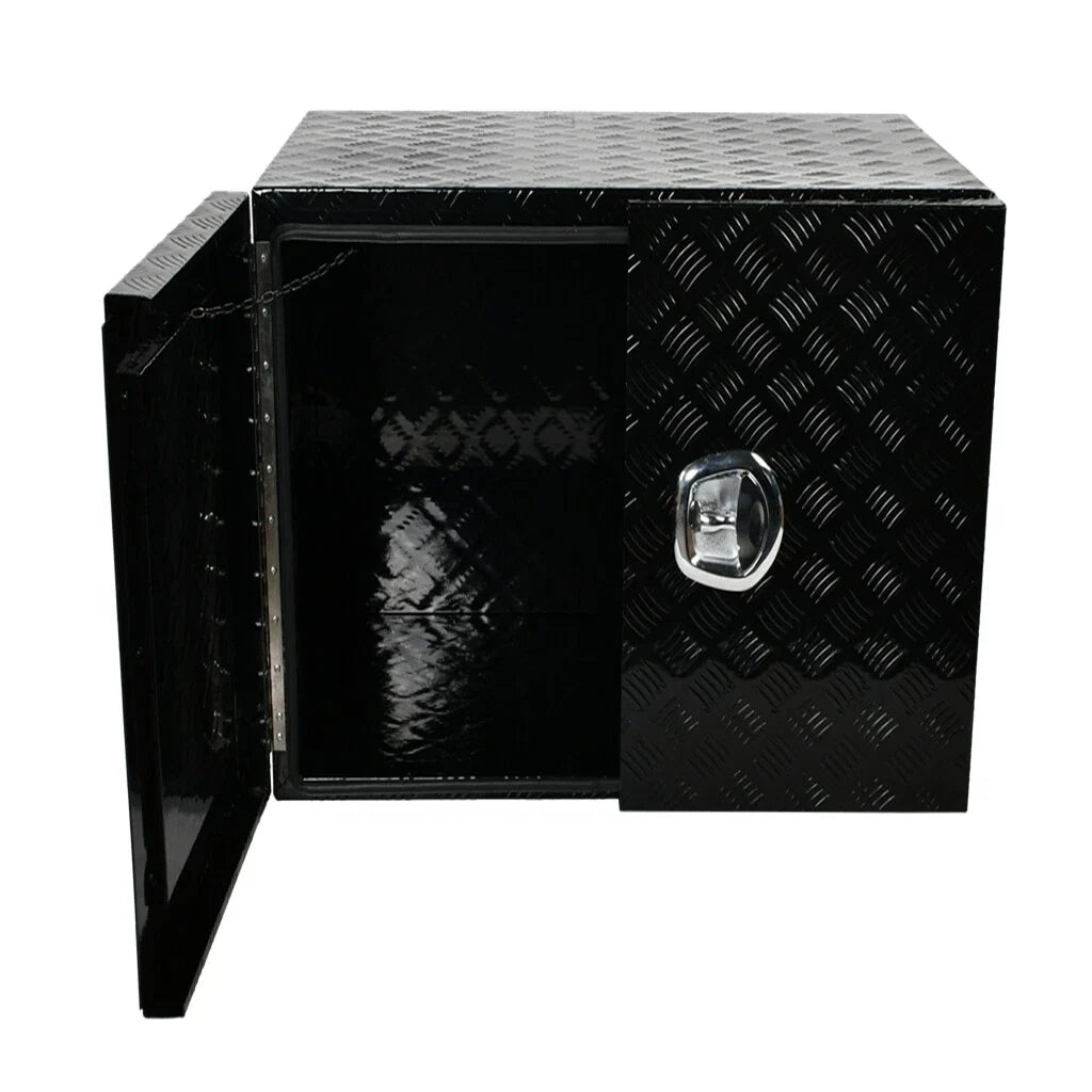 Aluminum Tool Box for Pickup Truck - Black Finish (36"x24"x24")