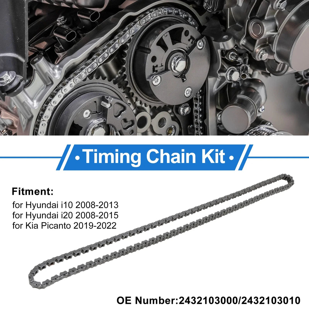 Timing Chain Kit for Hyundai i10 (2008–2013) No. 2432103000/2432103010