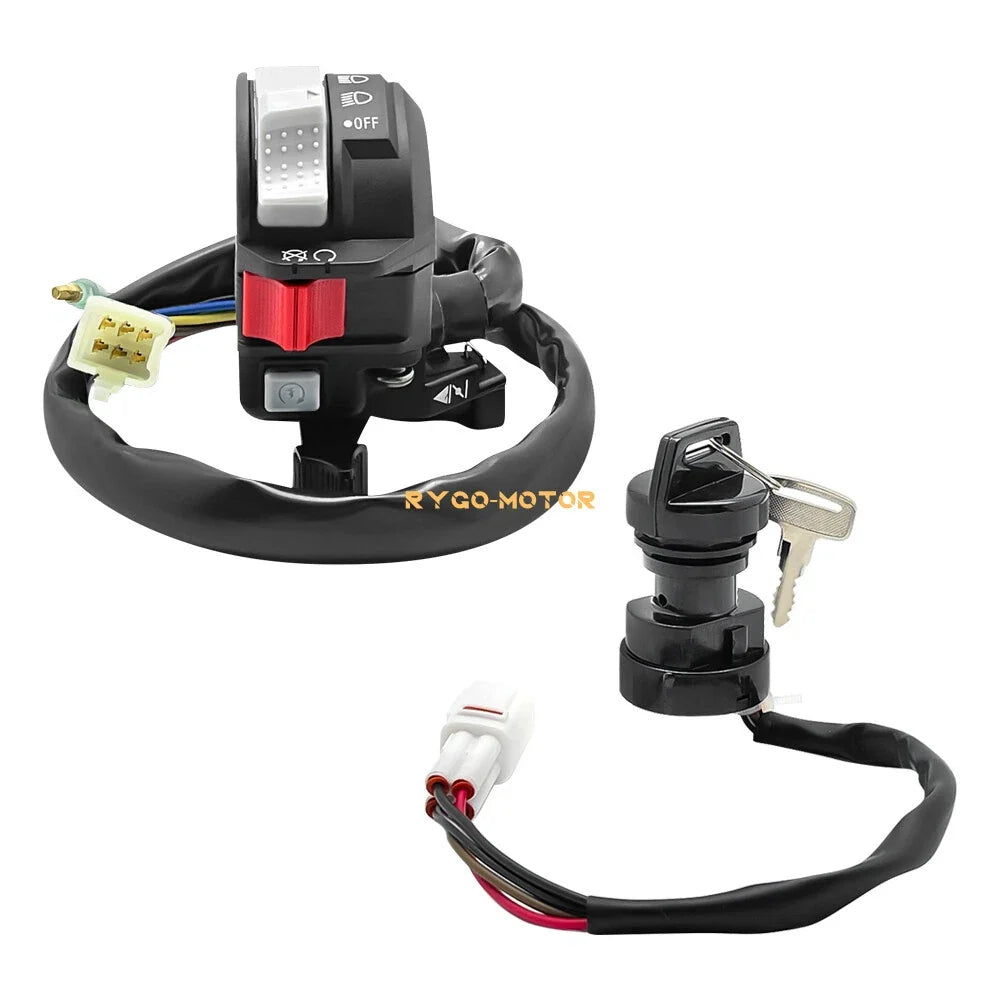 Start Stop Switch and Ignition Key Switch for Yamaha Big Bear 400 2000-2006