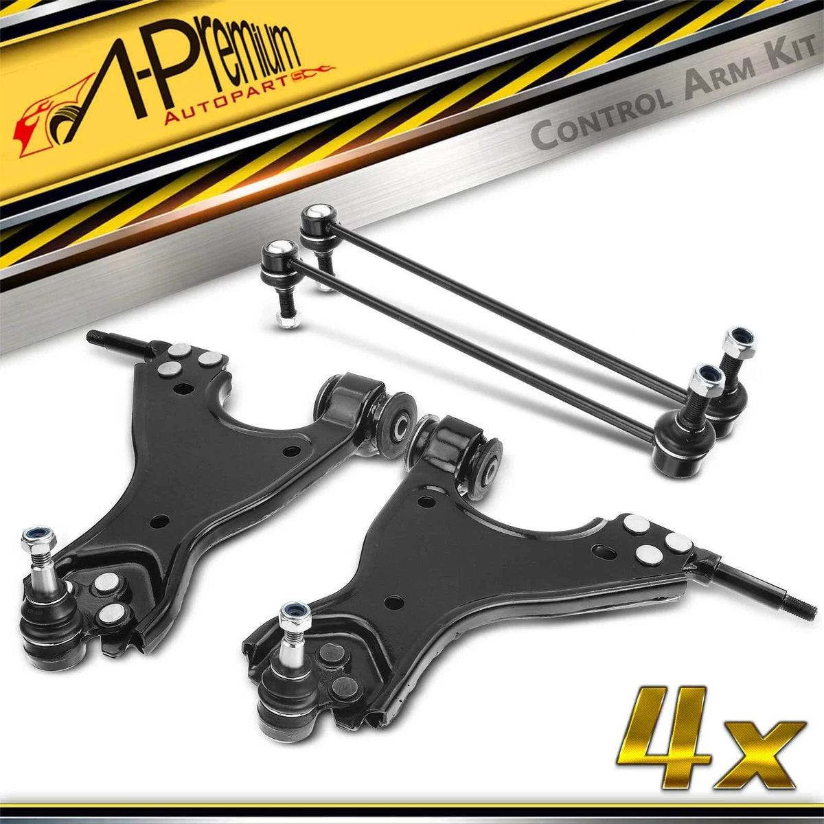 Set of 4 Front Lower Control Arms & Ball Joints for Chevy Traverse (2009–2023)