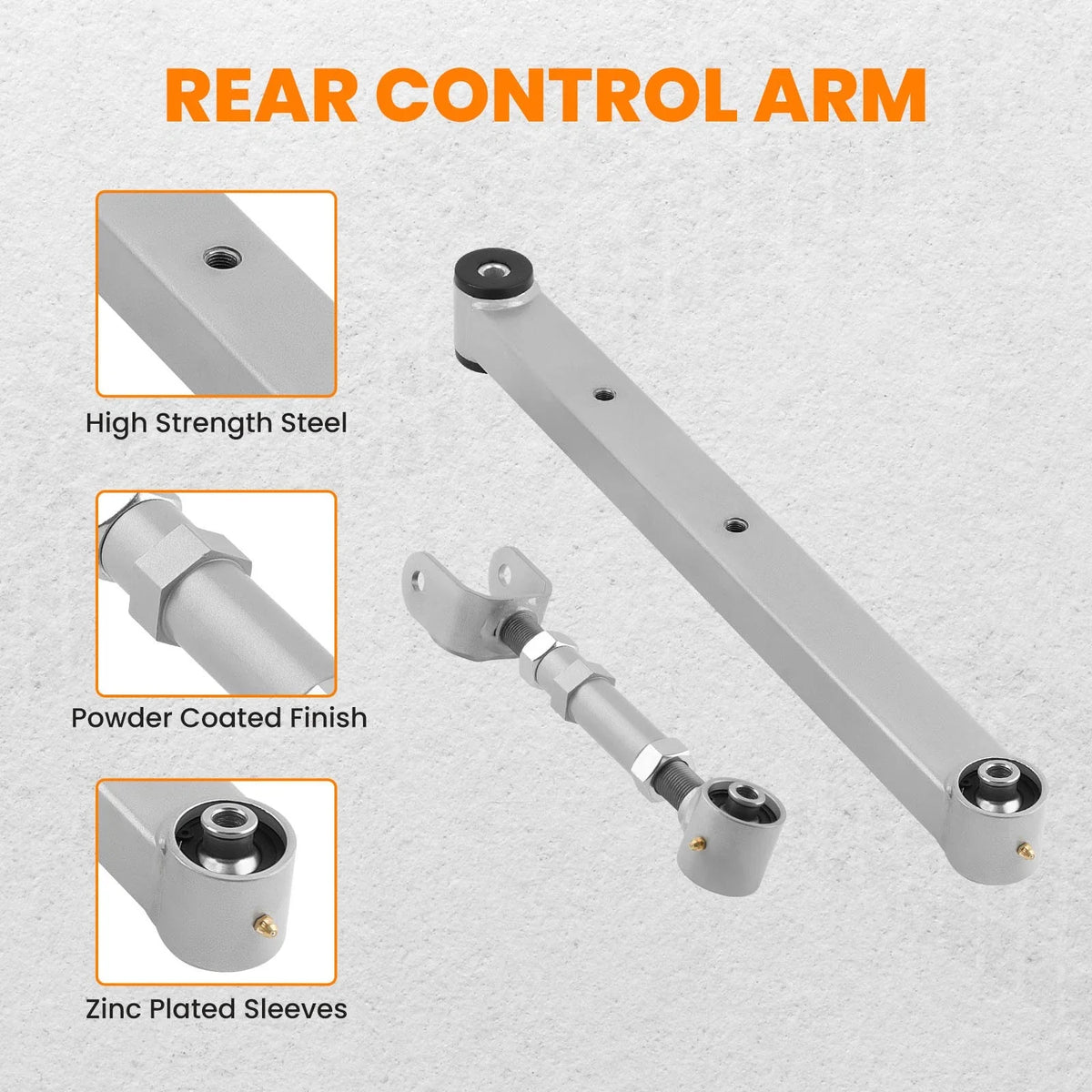 Adjustable Trailing Arms for Rear of GM A-Body 1967-1972