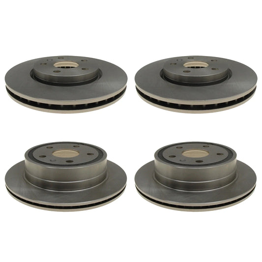 ACDelco Silver Brake Kit Disc Rotors Set for Equinox Terrain (321mm, 303mm)