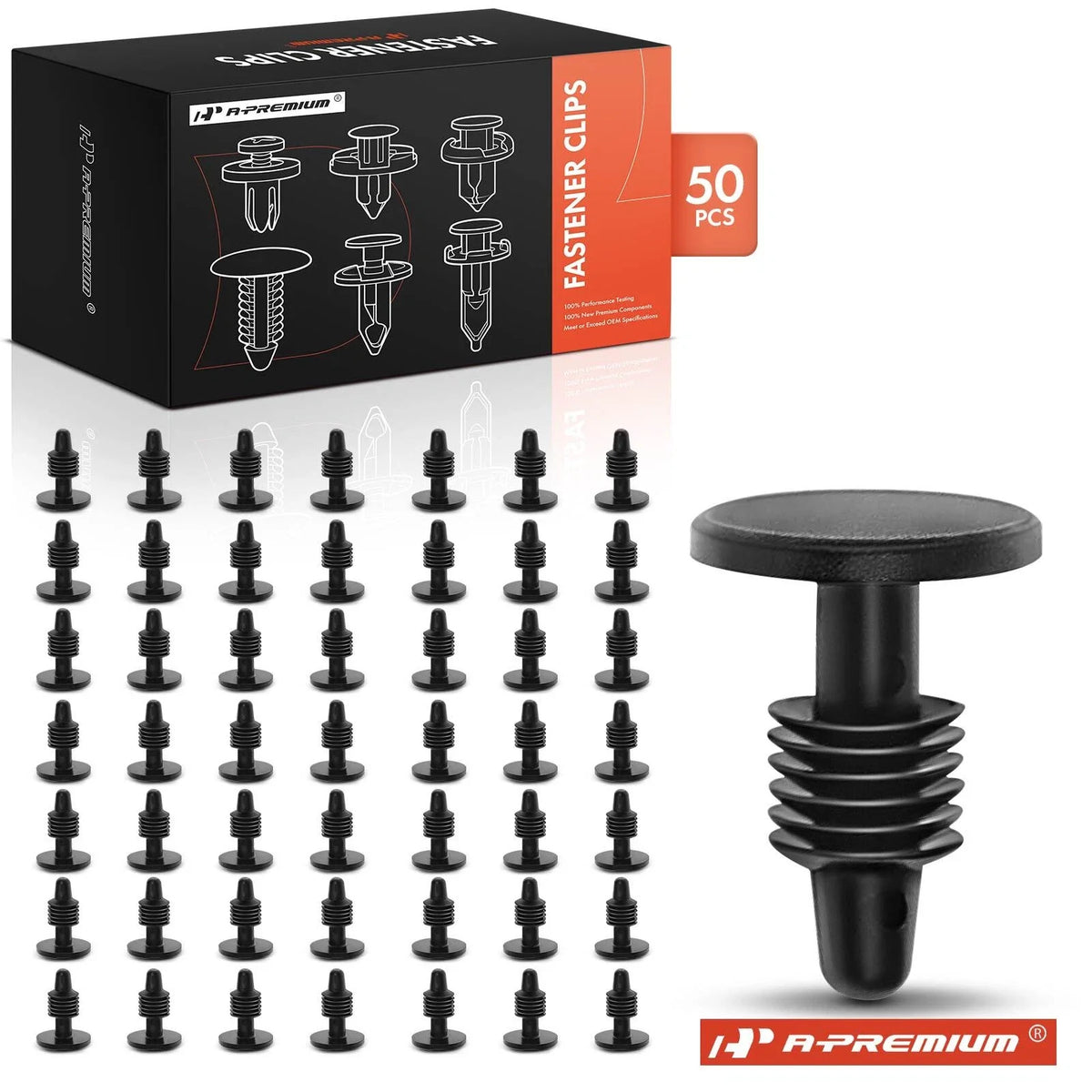 Set of 50 Nylon Fascia Fasteners for Ford Capri (1984–1994)