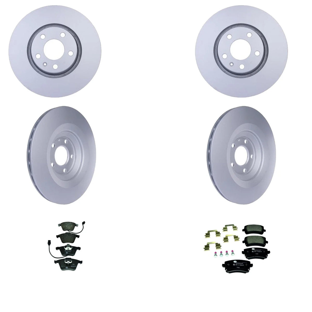 Disc Brake Pad Kit for Audi A6 A6 Quattro (2005–2011) - Hella Rotors