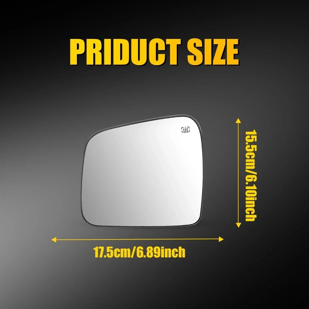 Heated Driver Side Mirror Glass for 2011-2022 Jeep Grand Cherokee/Dodge Durango