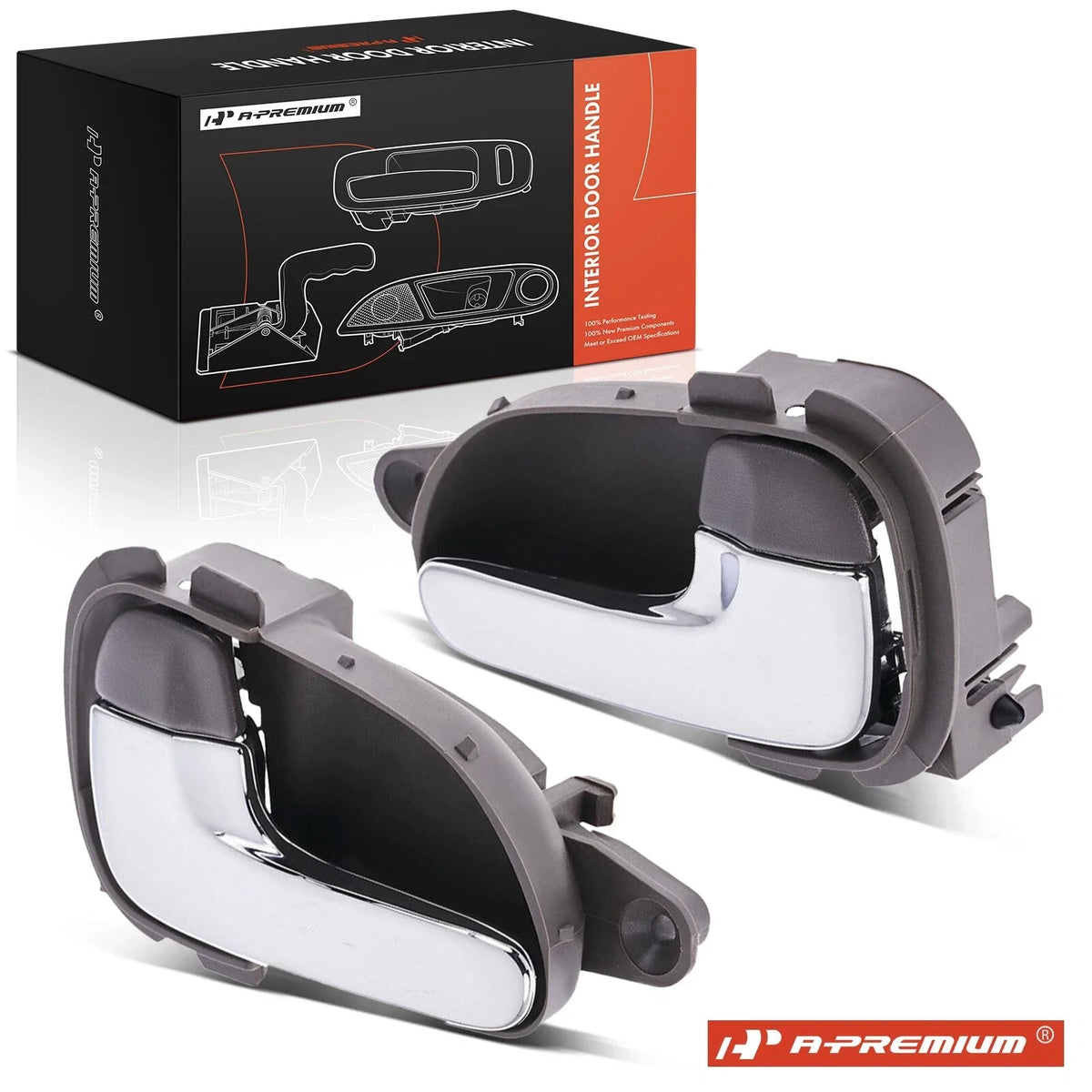 2X Front Interior Door Handle for Nissan Quest (1999–2002) Mercury Villager