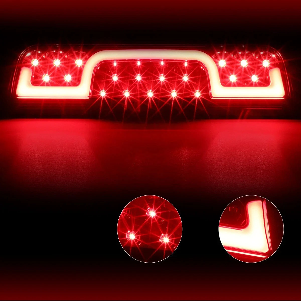 Sequential-Solid 2-Stage LED Third Tail Brake Light for Silverado/Sierra (2014–2024)