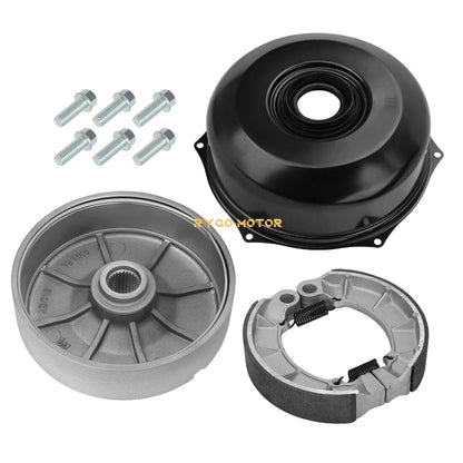 Rear Brake Shoes & Drum Assembly for Honda Rubicon 500 TRX500FA/FGA/FPA 01-14