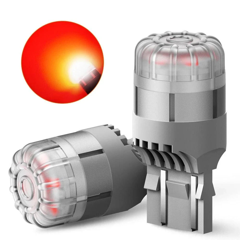 2X AUXITO 7443 LED Brake Tail Parking Stop Light Bulbs DRL 7444 White/Red/Amber