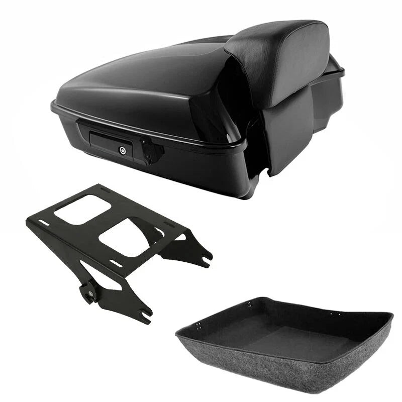 Chopped Trunk Backrest Mount Rack for Harley Road Glide 2014-2026