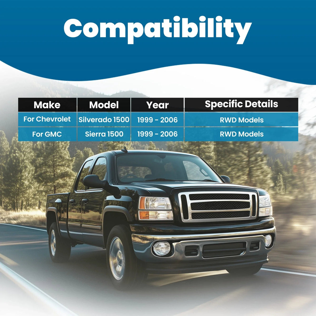 Lower Control Arm Kit RH for GMC Sierra 1500 (1999–2006) Front