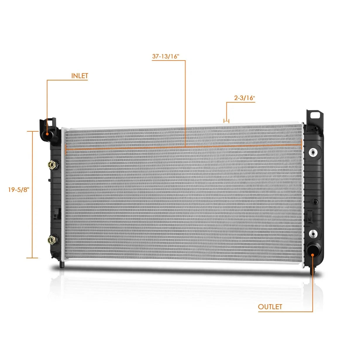 OE Style Radiator DPI-2948 for Silverado/Sierra 8.1L (2003–2007)