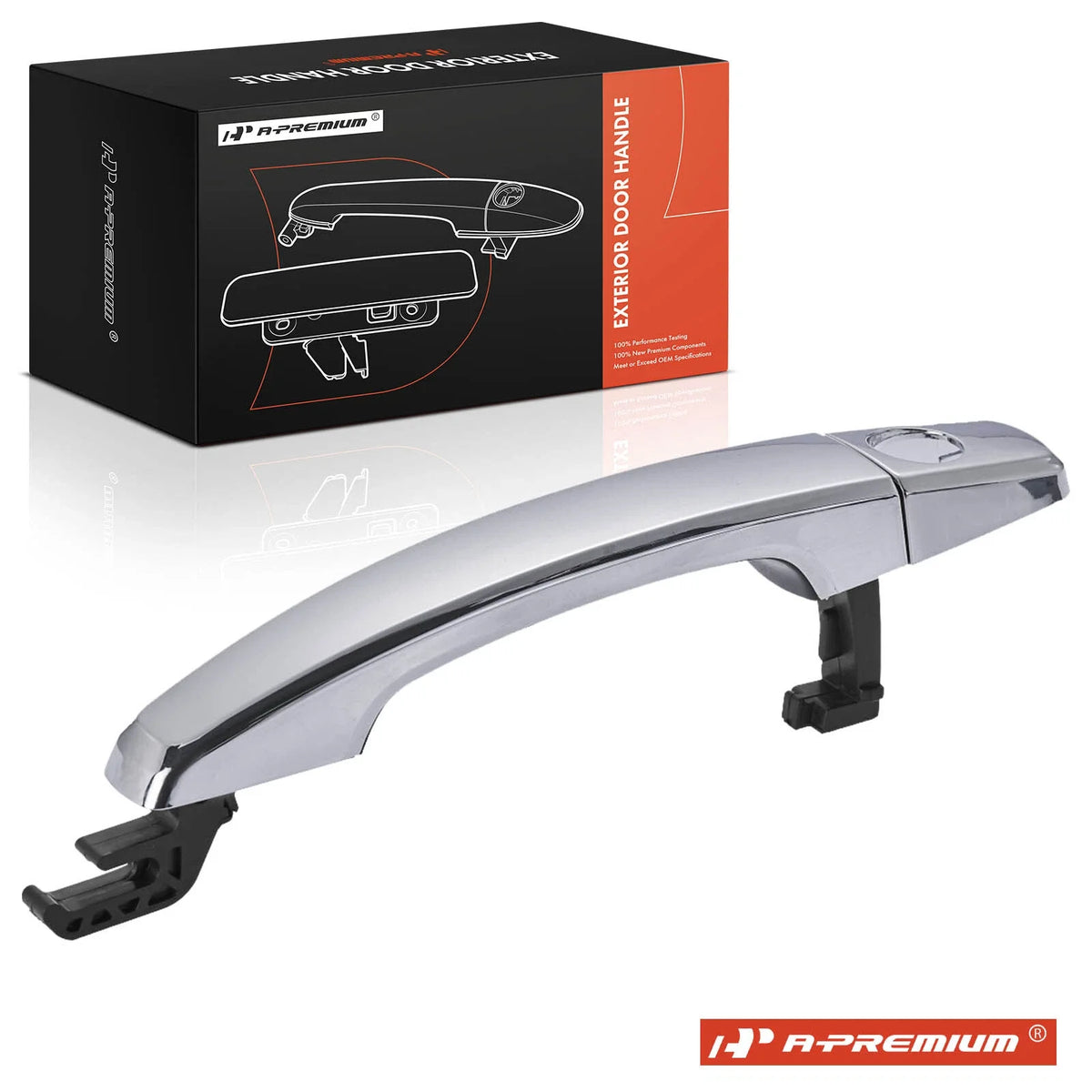 Front Driver Exterior Door Handle with Keyhole for Cadillac Chevy Buick