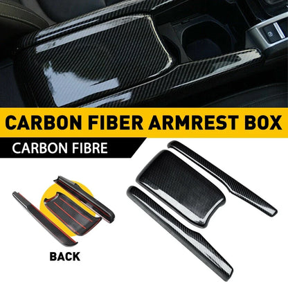 Carbon Fiber Interior Armrest Box Panel for 2016-2020 Honda Civic