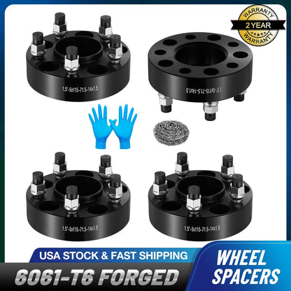Hubcentric Wheel Spacers 1.5" 5x115 - Set of 4 for 2015-2023 Dodge
