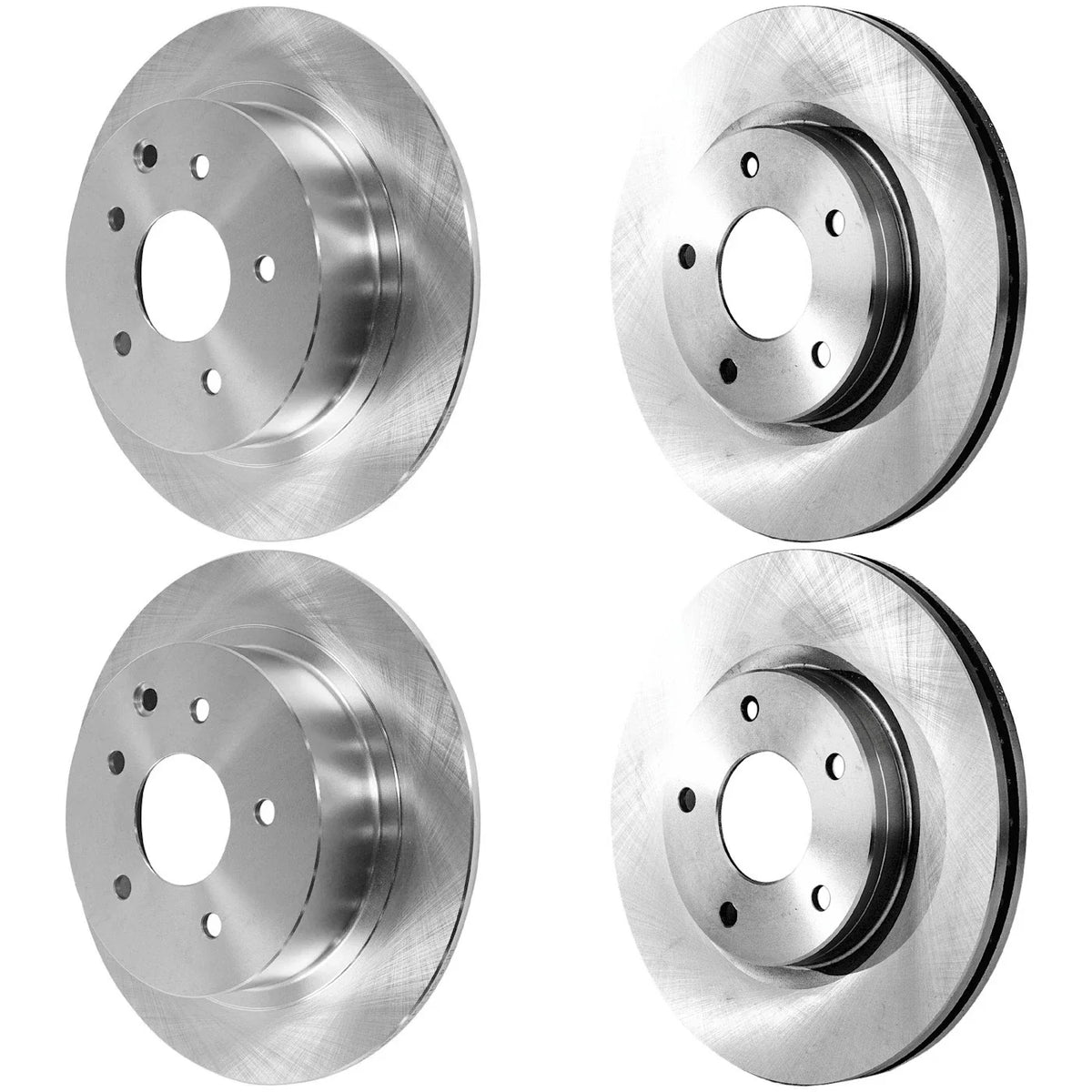 Front and Rear Brake Disc Rotors for Sentra 2013-2019