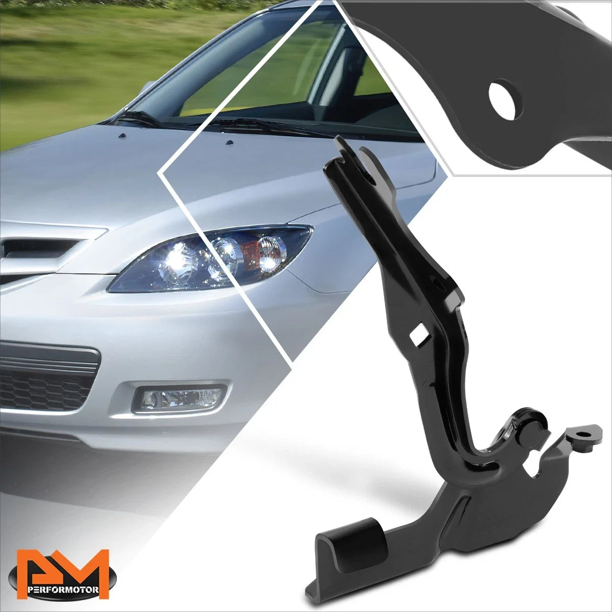 Engine Hood Hinge for Passenger Side Mazda 3 Mazdaspeed (2007-2009)