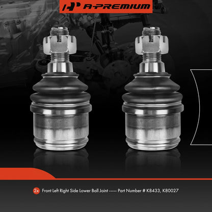 2X Front Lower Ball Joints Set for Super Duty F-250 (1987–2020)