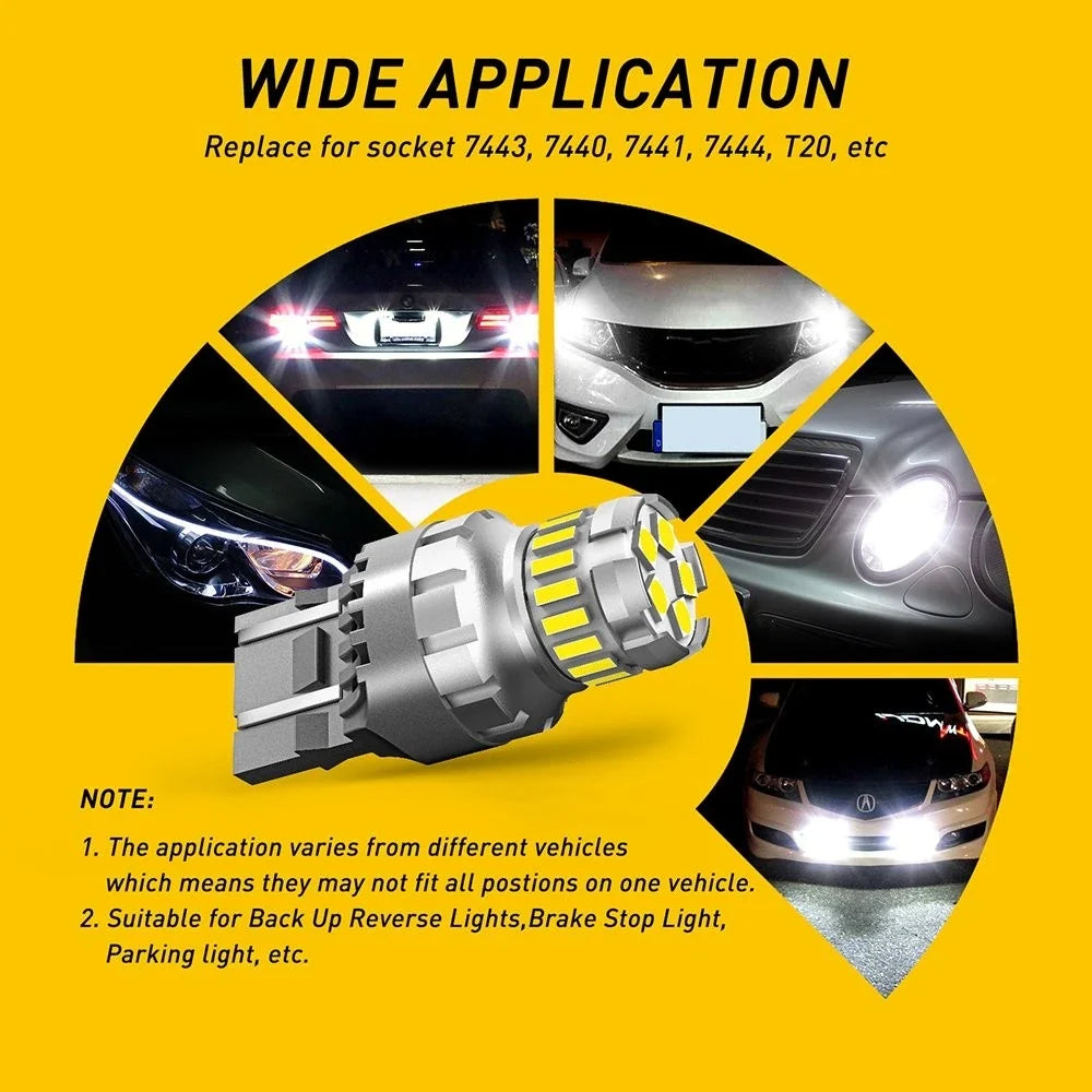 AUXITO 2X 7443 LED Bulbs for Turn Signal and Backup Reverse Light
