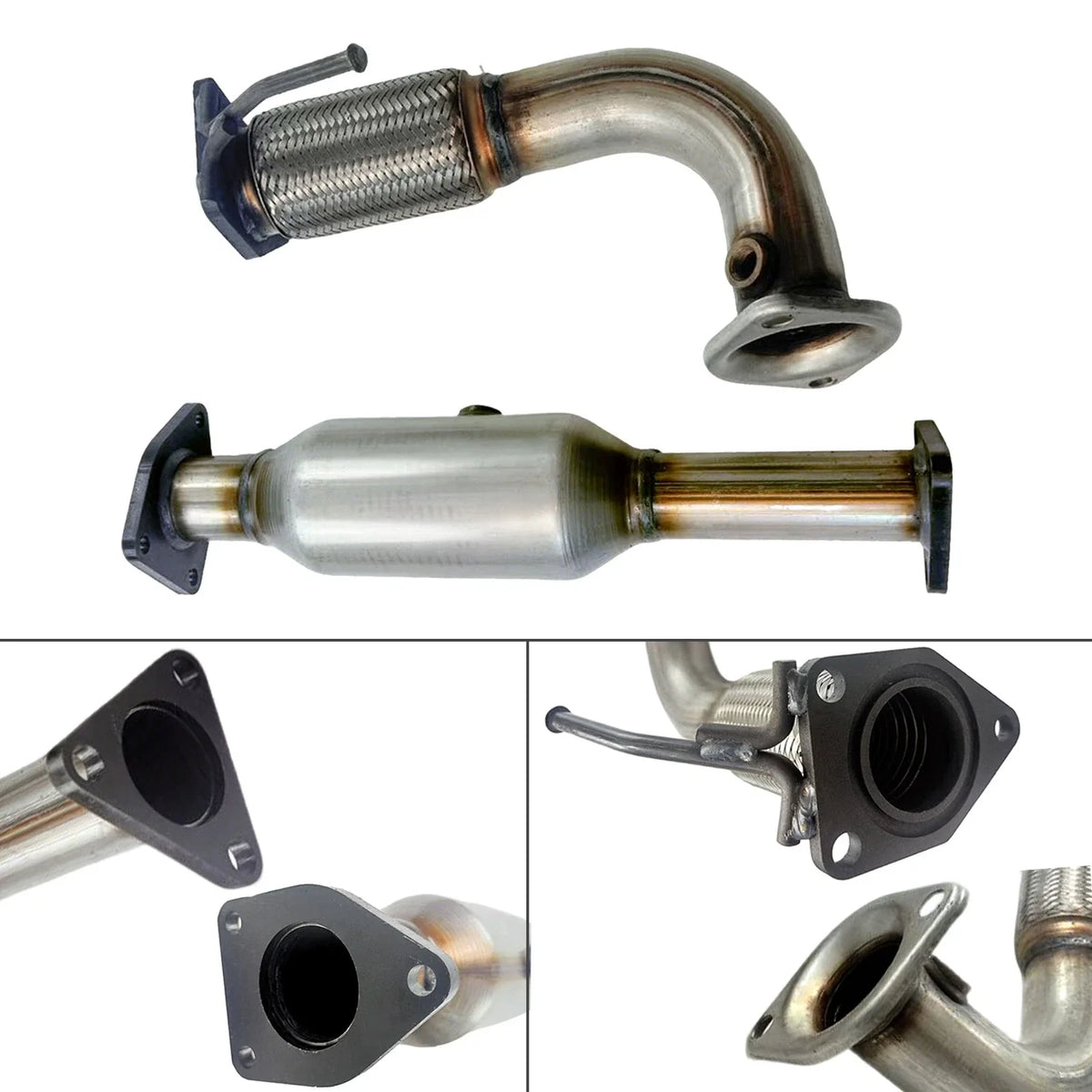 Front Exhaust Flex Pipe and Catalytic Converter for 2003-2007 Honda Accord