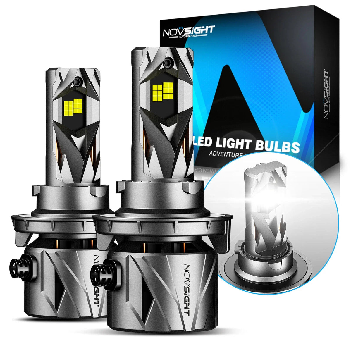 2X 9006 LED Headlight Bulbs Compatible with Toyota Hilux N70
